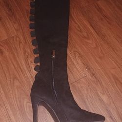 BlackThigh High Stiletto Boots Sz8