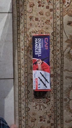 Cap dumbbell handles 14in