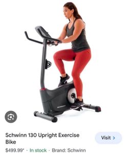 Like New Schwinn 130 Upright Exercise Bike