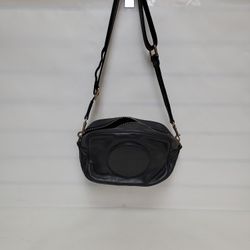 Coach Bkack Leather Dempsey Zip Small Crossbody Bag