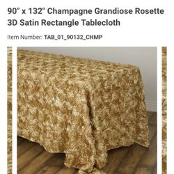 Wedding decor - Rosette Tablecloths