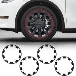 Model Y 20 Inch Matte Black Wheel Rim Protectors, Set of 4