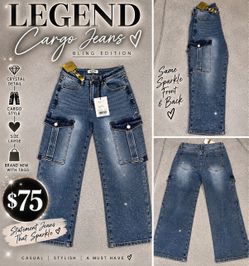 Legend Cargo Jeans Bling Edition – Size Large