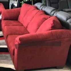 Brand New 💥  Stylish Red Full Sofa Sleeper/ Living Room Furniture 