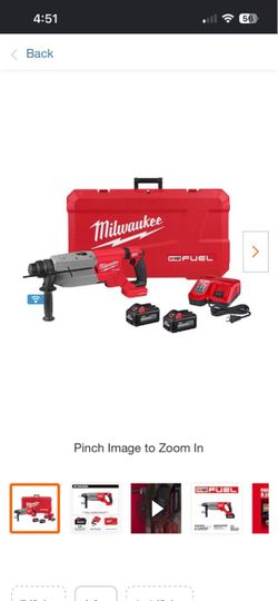 Milwaukee M18 FUEL ONE-KEY SDS-Plus Rotary Hammer Kit