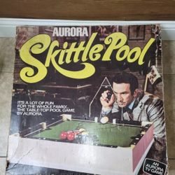 Vintage Aurora Skittle Pool Board Game Made USA 5511 1970's Don Adams 