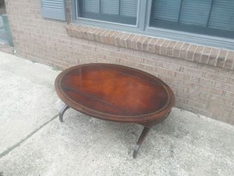 Drop lead coffee table