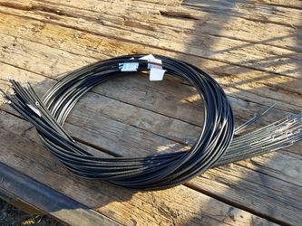 Rubber coated push pull utility control cables