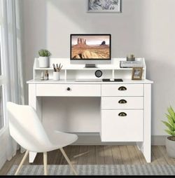 White 47 Inches Computer Desk . New In Original Box. 