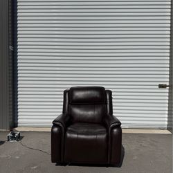 Power Leather Recliner Chair