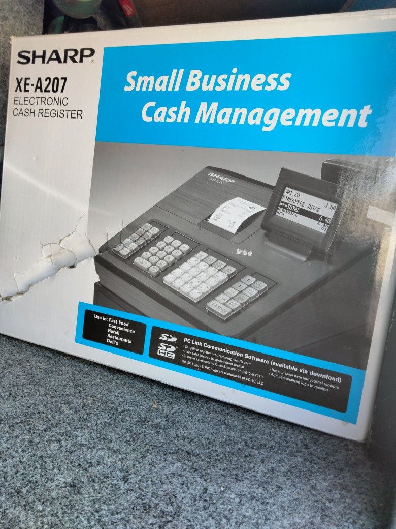 **New Still In Box** Sharp XE-A207 Electronic Cash Register $120 Obo