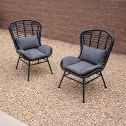 Outdoor patio chairs set of 2