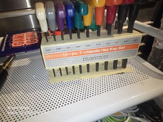 10-pc T-Handle Hex Key Set