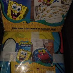 SPONGEBOB TWIN BLANKET & SHEETS 