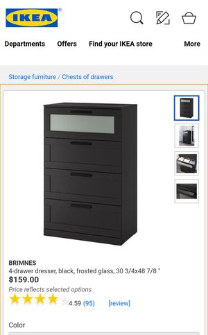 Brand New Ikea Brimnes Black Dresser Brimes White Nightstand