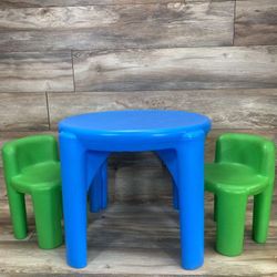 Little tikes bright and bold table and discount chairs