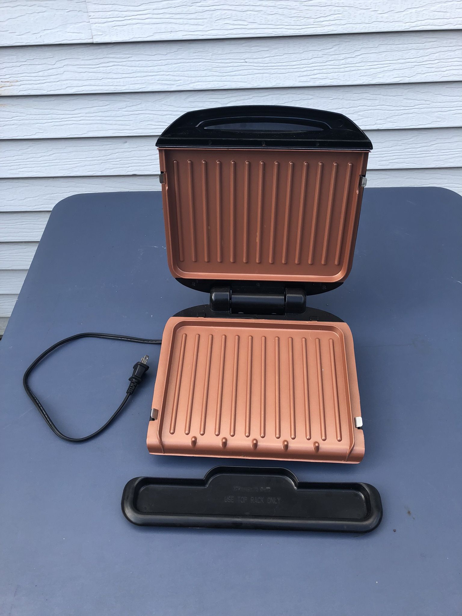 George Foreman Ceramic Grill Like New 