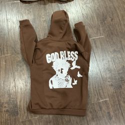 Brown hoodie