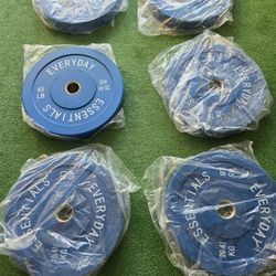 Weight plates bumper 45s. 270lb total. Gym equipment