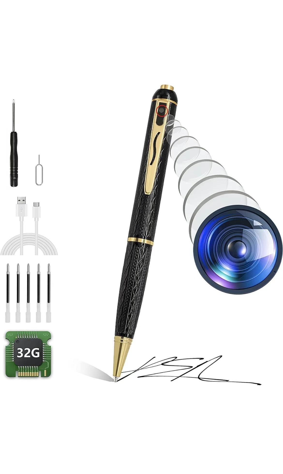 Built in 32GB Hidden Camera 1080P HD Full Recording, 240 Minutes Battery Life Spy Pen Camera, 90° Angle Lens Spy Camera, Nanny Cam Portable Rechargeab,All Products : American Fashion Style Bags On Sale