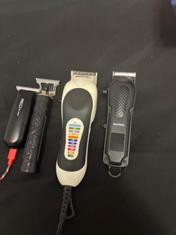 Wahl, Blutool & Red by Kiss Hair Clippers Set
