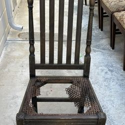 Antique Jacobean Style Side Chair