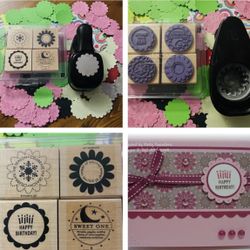 Stampin Up Scallop Punch & So many Scallops coordinating stamps