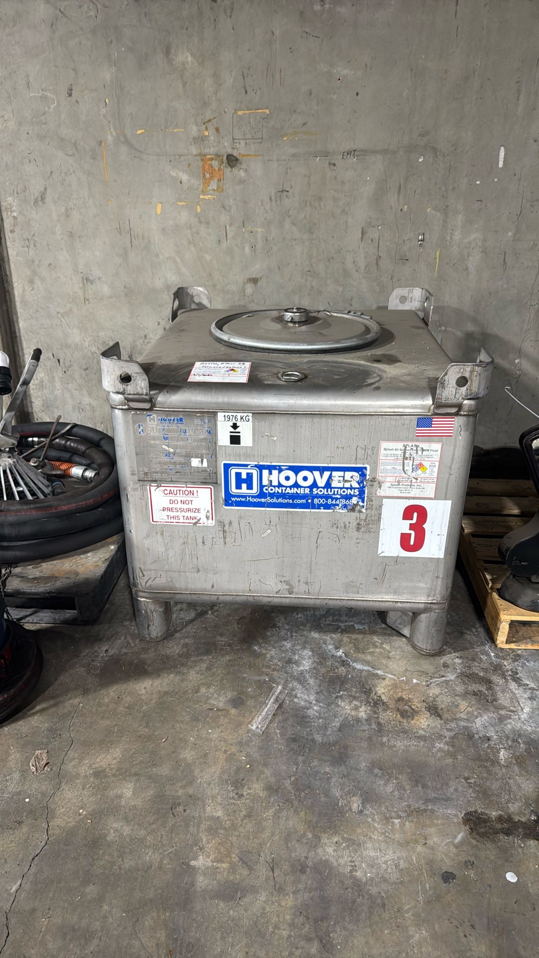 250 Gallon Stainless Steel Tote