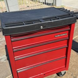 Task Force Big Red 5 Drawer Tool Cart With Wheels. Tool Box. Tool Chest. Mechanic.  Shop.  Workshop Shop. Steel.  Commercial.  Industrial.  DIY. 