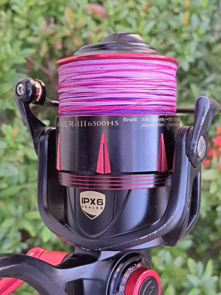 Penn Slammer3 (High Speed)/ Braid/Shimano Tallus Rod.