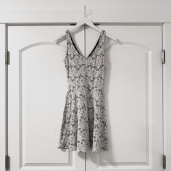 Abercrombie & Fitch Gray Patterned Dress