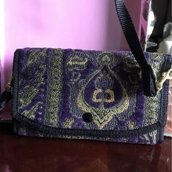 Danny K of Beverly Hills Tapestry Crossbody Wallet 