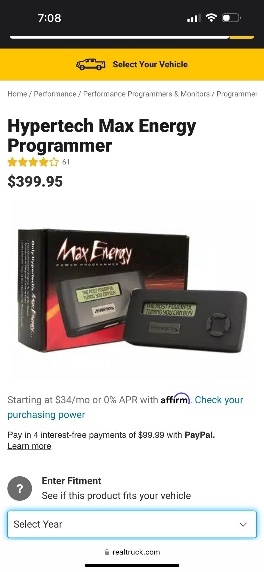 Hypertech Max Energy Programmer For 03 Cummins