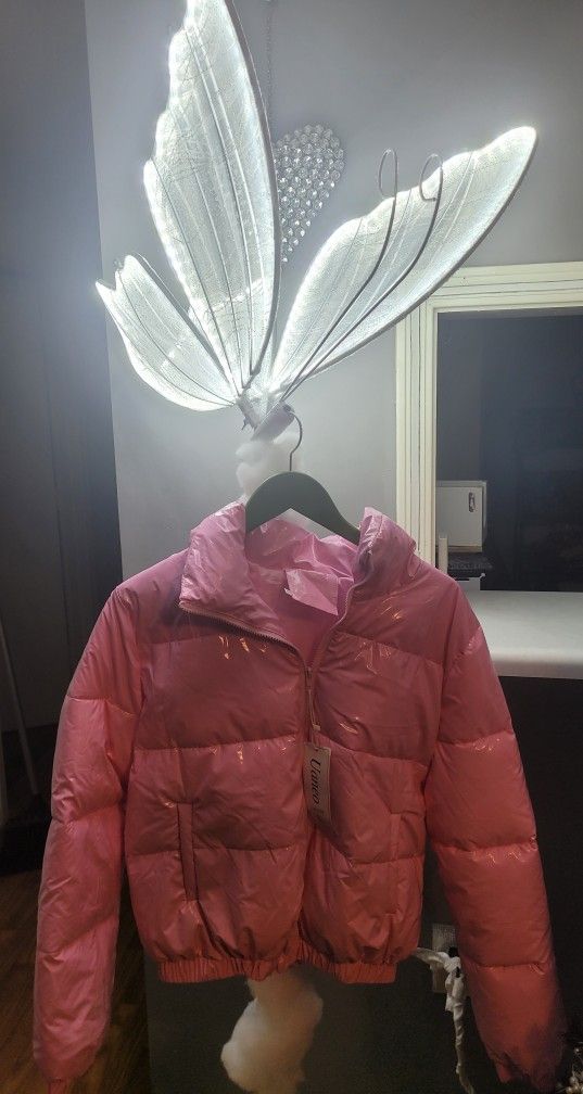 Light Pink Puffer Coat