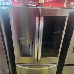 Black Friday Deal LG 36 Inch Counterdepth French Door Refrigerator Instant View And Craft Ice 