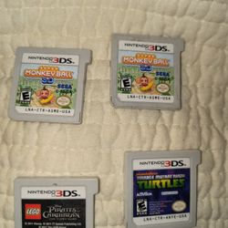NINTENDO XL 3DS GAMES