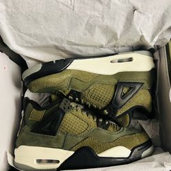 Air Jordan 4 Retro (Olive/Vanilla) 4.5Y