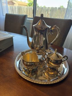 Silver Coffee/Tea Set & Tray