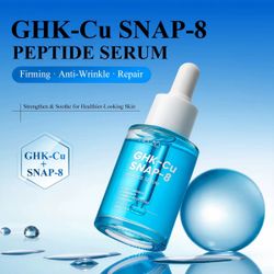 GHK-Cu + SNAP-8 Peptide Serum Anti-Wrinkle Firming Collagen Support Skin Care