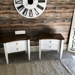 Beautiful Large MCM Nightstands Or End Tables