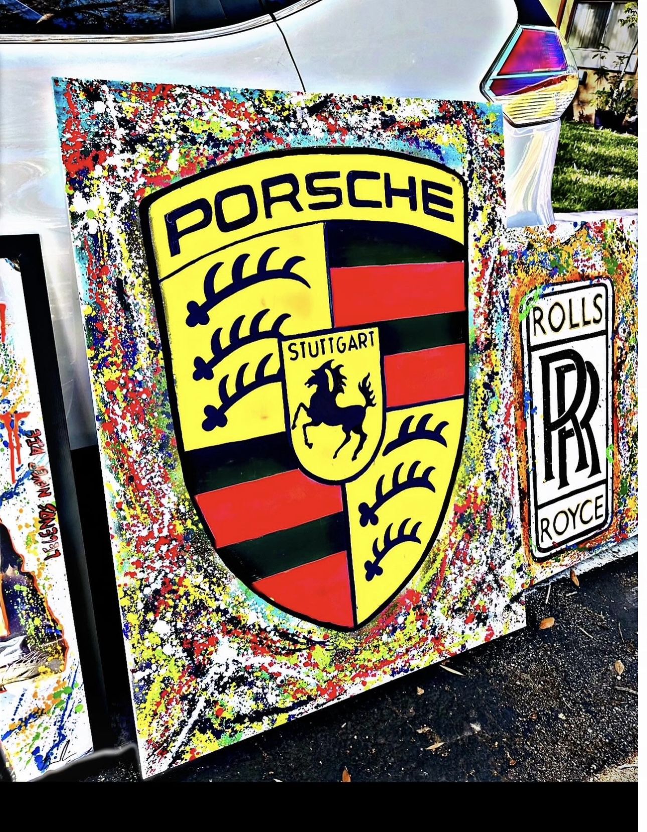 Porsche Logo Custom Painting 1 Of 1