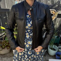 Women’s Leather Motorcycle Jacket