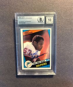 1984 Topps #129 Dwight Stephenson Rookie Card w/ on card auto.Negotiable