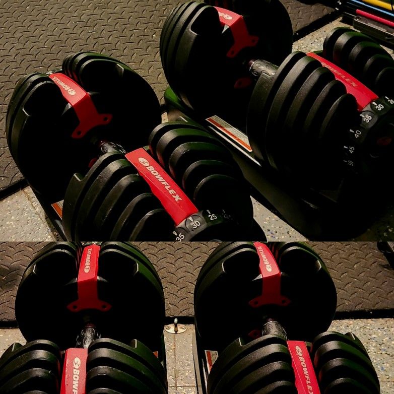 BOWFLEX DUMBBELLS 552 ADJUSTABLE DUMBBELL SELECTTECH WEIGHTS