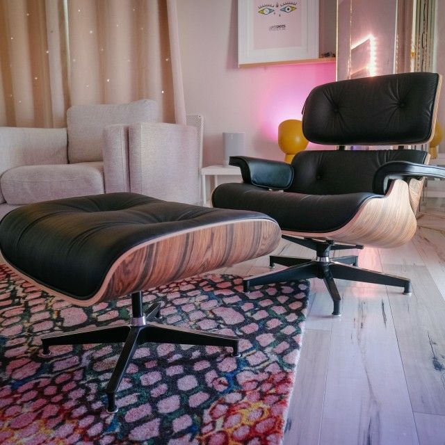 Eames Style Lounge Chair Ottoman High Quality Mid Century Modern for Sale in Kirkland WA OfferUp