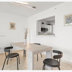 EXTENDIBLE CONSOLE DINING TABLE. 73”