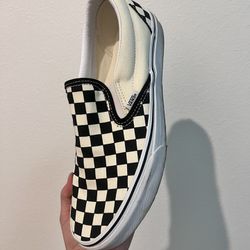 checkered Vans 