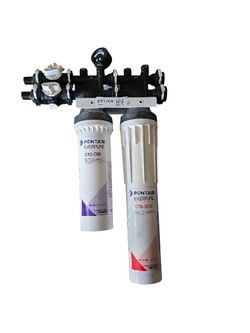 Pentair Everpure QTI+CR Dual Water Filtration System w/ CTO-Q10 & CTO-QCR Cartridges