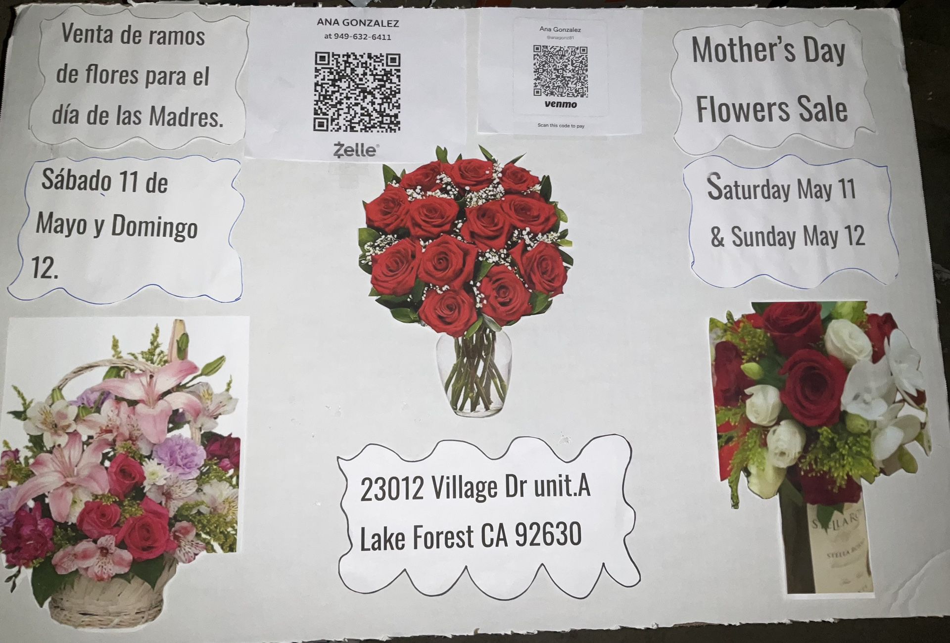 Mother’s Day Flower Arrangements For Sale// Flores En Venta Para Día De Las Madres 💐