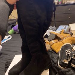 Women’s Black Long Boots